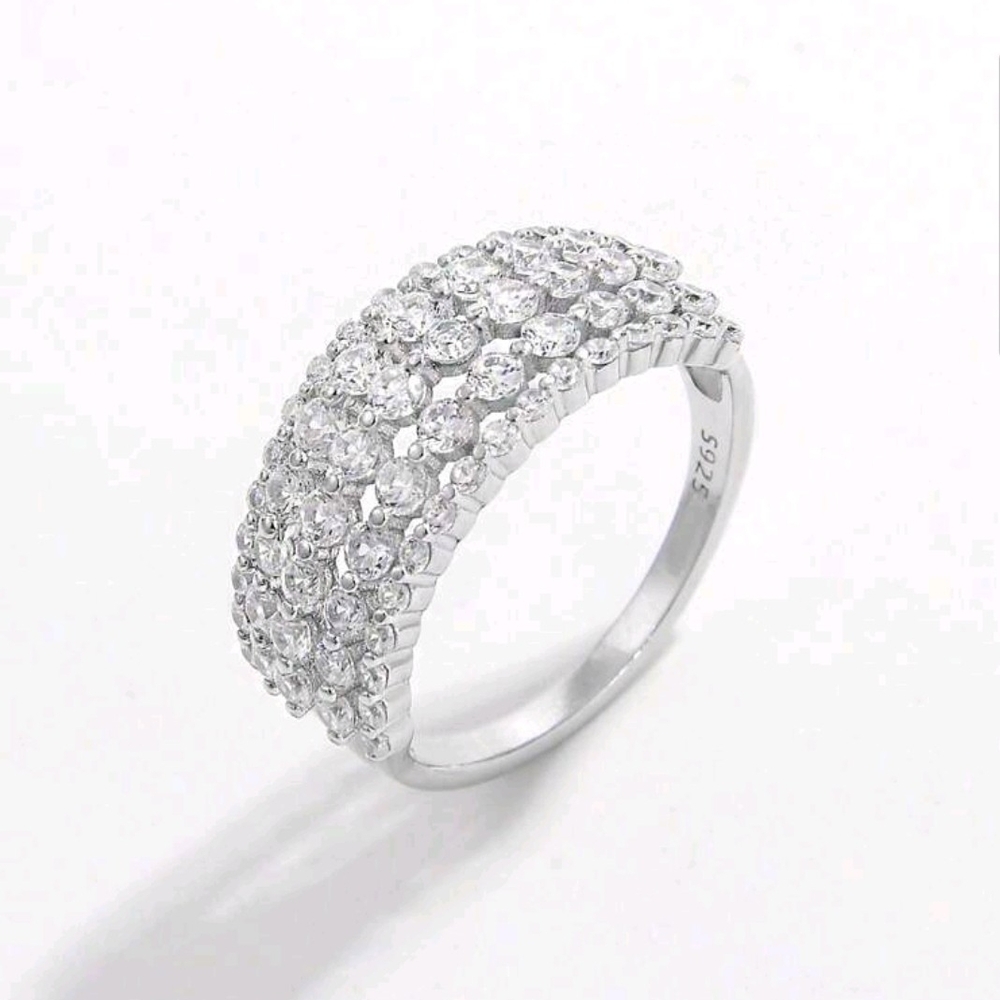Fashion Jewelry Silver Statement Ring